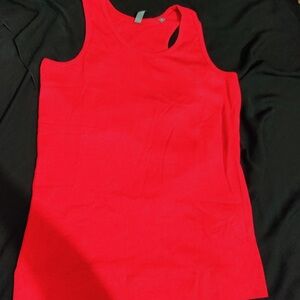 Red Fitted Tank Dress